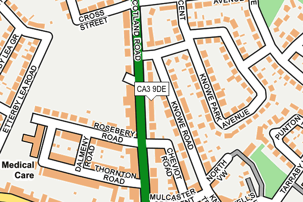 CA3 9DE map - OS OpenMap – Local (Ordnance Survey)