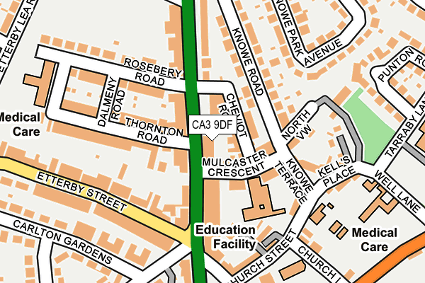 CA3 9DF map - OS OpenMap – Local (Ordnance Survey)