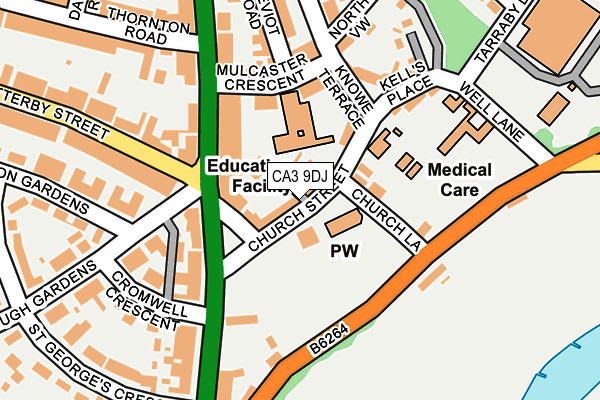 CA3 9DJ map - OS OpenMap – Local (Ordnance Survey)