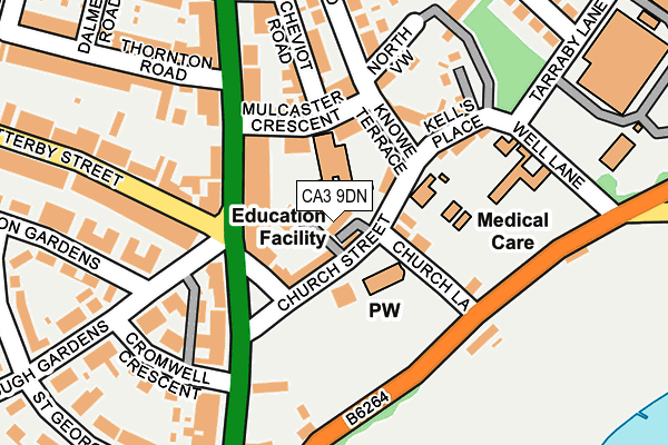 CA3 9DN map - OS OpenMap – Local (Ordnance Survey)