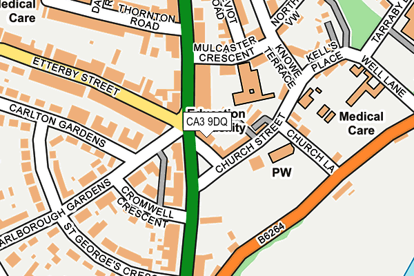 CA3 9DQ map - OS OpenMap – Local (Ordnance Survey)