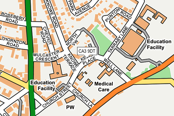 CA3 9DT map - OS OpenMap – Local (Ordnance Survey)
