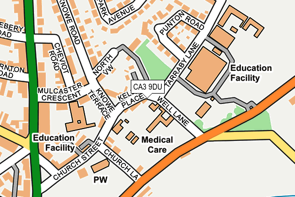 CA3 9DU map - OS OpenMap – Local (Ordnance Survey)