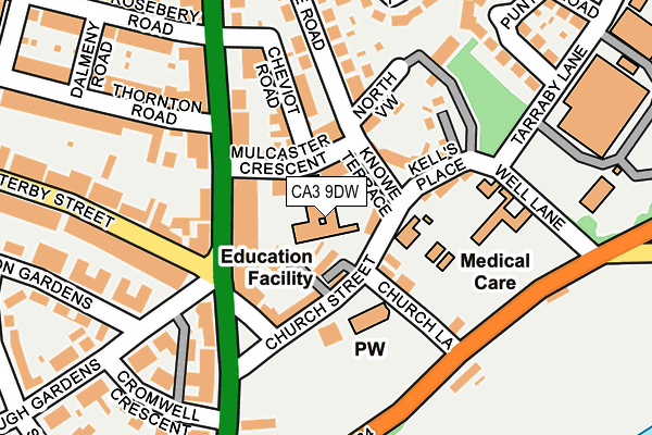 CA3 9DW map - OS OpenMap – Local (Ordnance Survey)