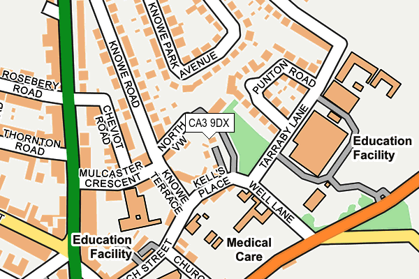 CA3 9DX map - OS OpenMap – Local (Ordnance Survey)