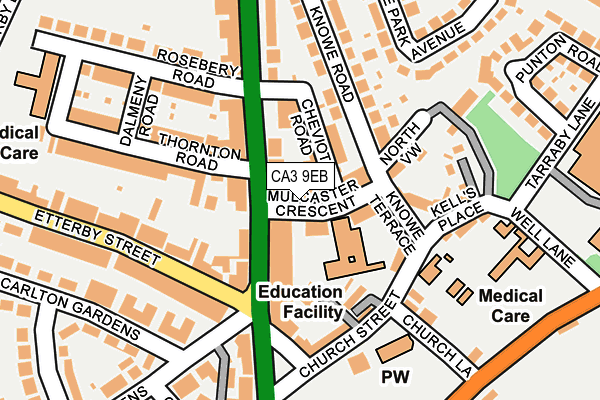 CA3 9EB map - OS OpenMap – Local (Ordnance Survey)