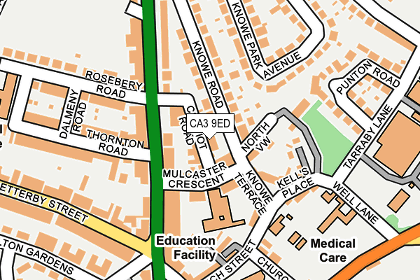 CA3 9ED map - OS OpenMap – Local (Ordnance Survey)