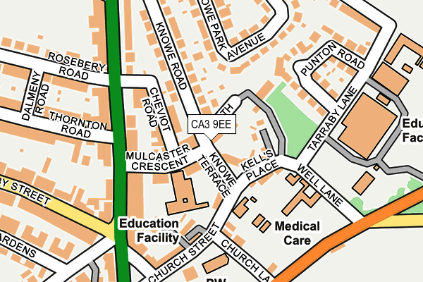 CA3 9EE map - OS OpenMap – Local (Ordnance Survey)