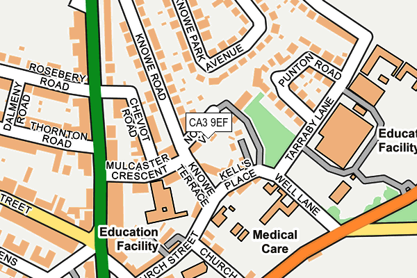 CA3 9EF map - OS OpenMap – Local (Ordnance Survey)