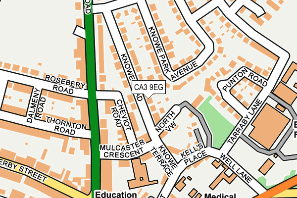 CA3 9EG map - OS OpenMap – Local (Ordnance Survey)