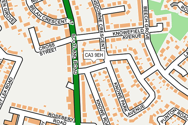 CA3 9EH map - OS OpenMap – Local (Ordnance Survey)