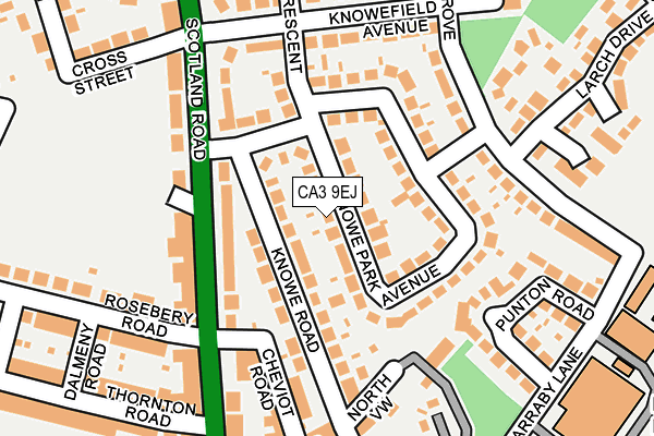 CA3 9EJ map - OS OpenMap – Local (Ordnance Survey)