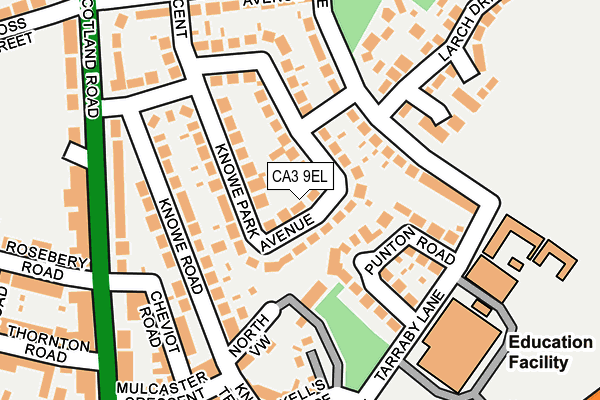 CA3 9EL map - OS OpenMap – Local (Ordnance Survey)