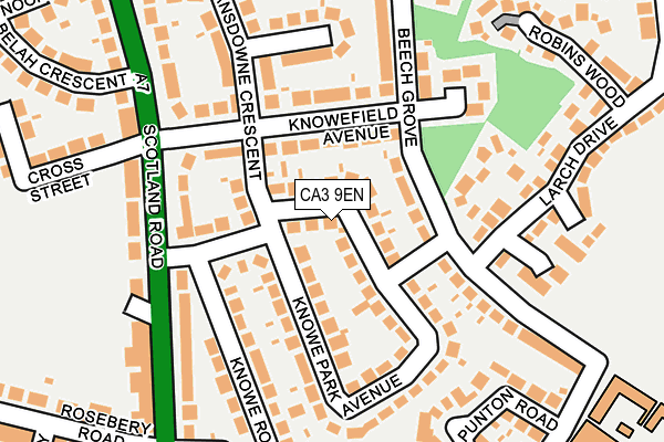 CA3 9EN map - OS OpenMap – Local (Ordnance Survey)