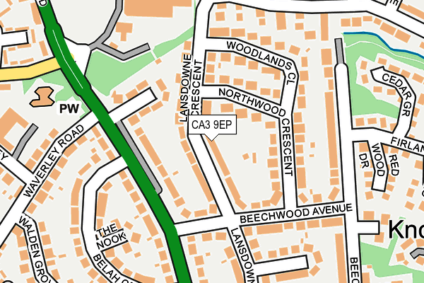 CA3 9EP map - OS OpenMap – Local (Ordnance Survey)