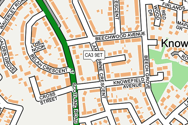 CA3 9ET map - OS OpenMap – Local (Ordnance Survey)