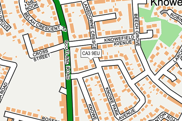 CA3 9EU map - OS OpenMap – Local (Ordnance Survey)