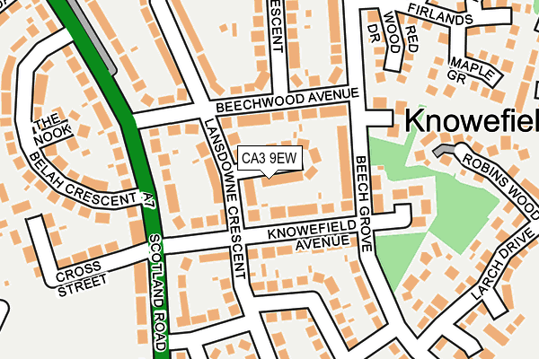 CA3 9EW map - OS OpenMap – Local (Ordnance Survey)