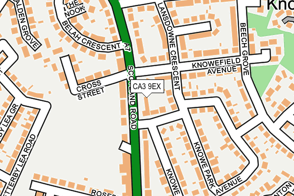 CA3 9EX map - OS OpenMap – Local (Ordnance Survey)