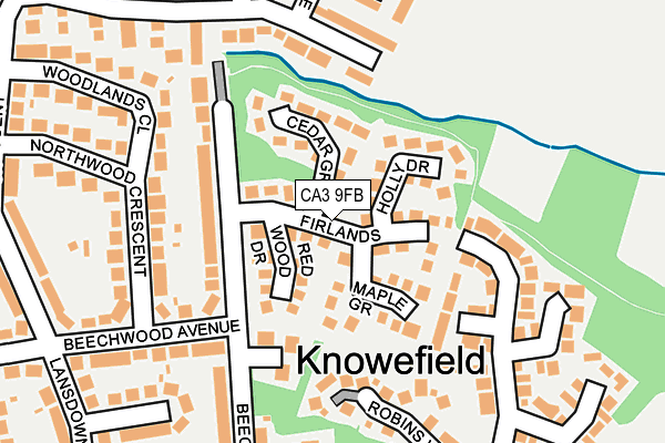 CA3 9FB map - OS OpenMap – Local (Ordnance Survey)