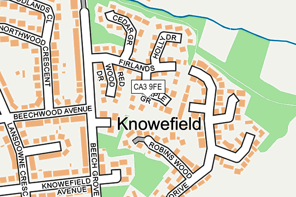 CA3 9FE map - OS OpenMap – Local (Ordnance Survey)