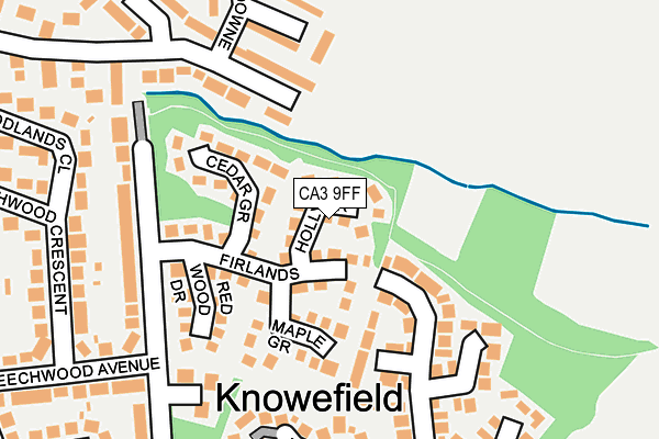 CA3 9FF map - OS OpenMap – Local (Ordnance Survey)