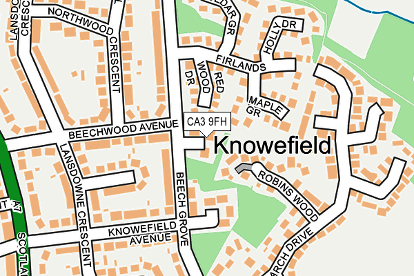 CA3 9FH map - OS OpenMap – Local (Ordnance Survey)