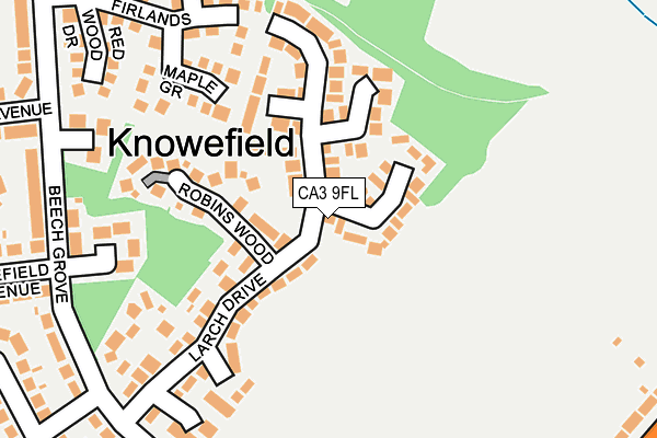 CA3 9FL map - OS OpenMap – Local (Ordnance Survey)