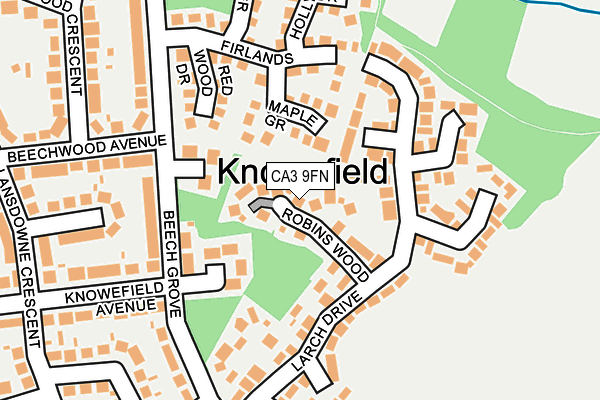 CA3 9FN map - OS OpenMap – Local (Ordnance Survey)