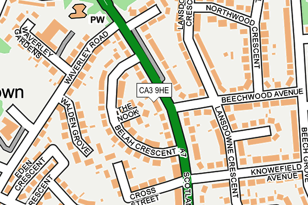 CA3 9HE map - OS OpenMap – Local (Ordnance Survey)