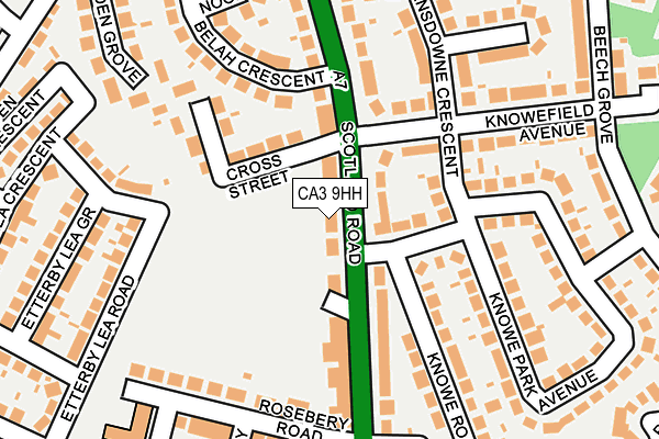 CA3 9HH map - OS OpenMap – Local (Ordnance Survey)