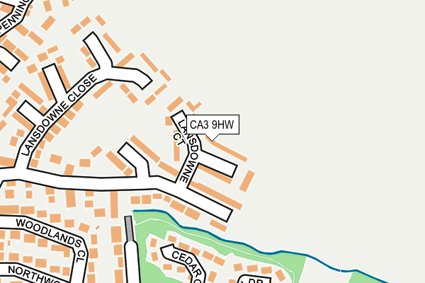 CA3 9HW map - OS OpenMap – Local (Ordnance Survey)