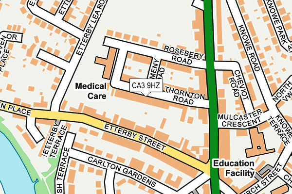 CA3 9HZ map - OS OpenMap – Local (Ordnance Survey)