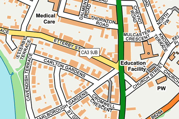 CA3 9JB map - OS OpenMap – Local (Ordnance Survey)