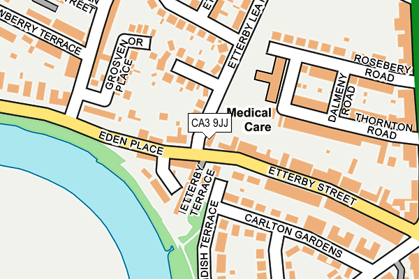 CA3 9JJ map - OS OpenMap – Local (Ordnance Survey)