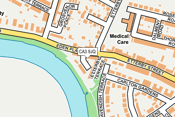 CA3 9JQ map - OS OpenMap – Local (Ordnance Survey)
