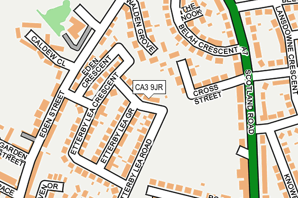 CA3 9JR map - OS OpenMap – Local (Ordnance Survey)