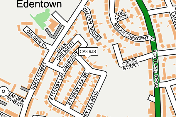 CA3 9JS map - OS OpenMap – Local (Ordnance Survey)