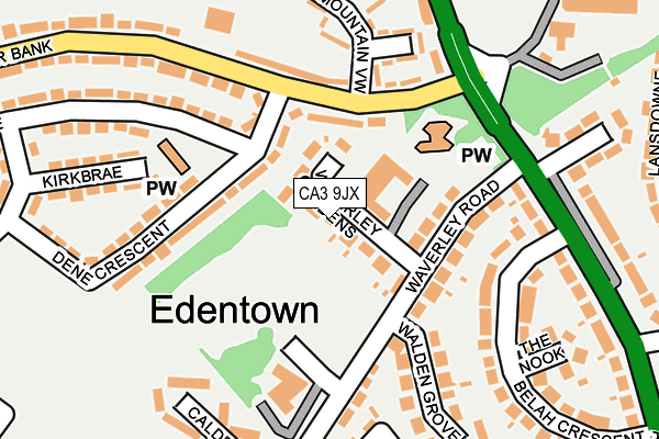 CA3 9JX map - OS OpenMap – Local (Ordnance Survey)