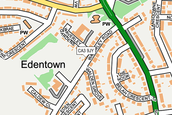 CA3 9JY map - OS OpenMap – Local (Ordnance Survey)