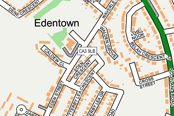 CA3 9LB map - OS OpenMap – Local (Ordnance Survey)