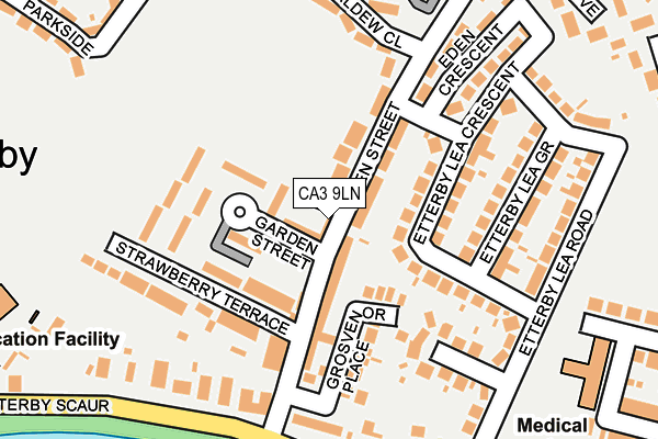 CA3 9LN map - OS OpenMap – Local (Ordnance Survey)