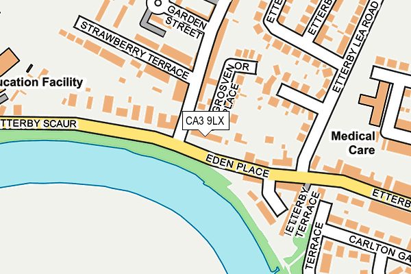 CA3 9LX map - OS OpenMap – Local (Ordnance Survey)