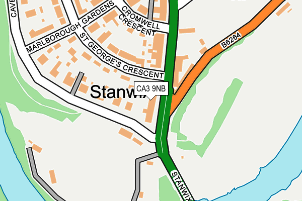 CA3 9NB map - OS OpenMap – Local (Ordnance Survey)