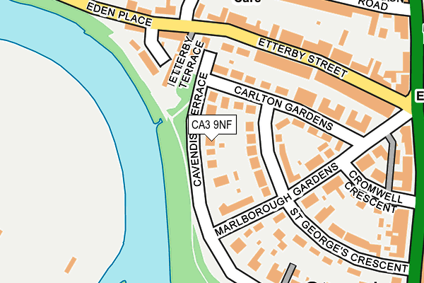 CA3 9NF map - OS OpenMap – Local (Ordnance Survey)