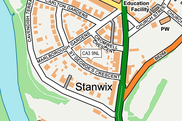 CA3 9NL map - OS OpenMap – Local (Ordnance Survey)
