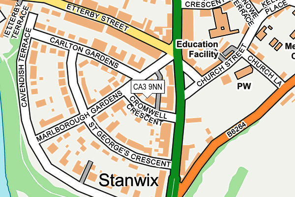 CA3 9NN map - OS OpenMap – Local (Ordnance Survey)