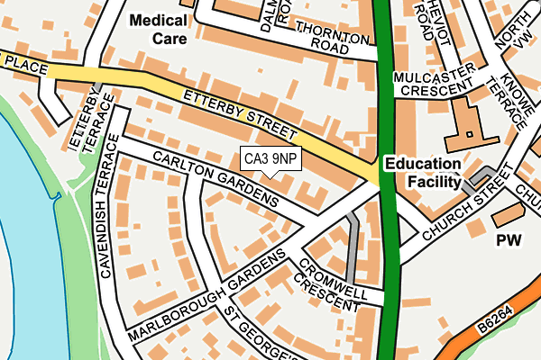 CA3 9NP map - OS OpenMap – Local (Ordnance Survey)