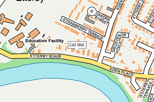 CA3 9NX map - OS OpenMap – Local (Ordnance Survey)