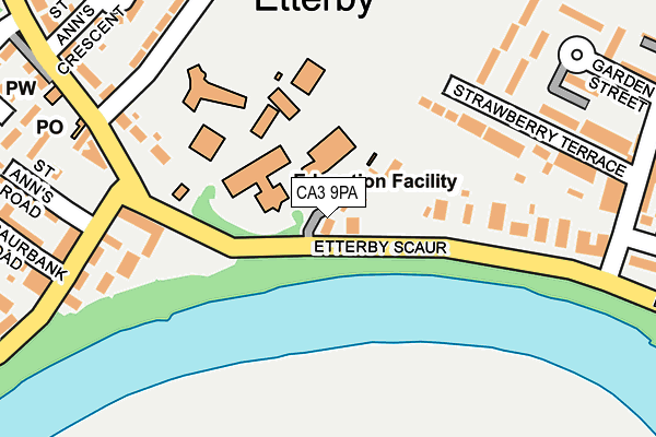 CA3 9PA map - OS OpenMap – Local (Ordnance Survey)